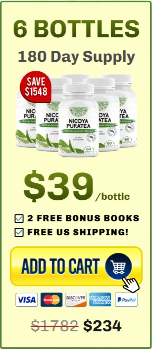 Nicoya PuraTea 6 bottle price 